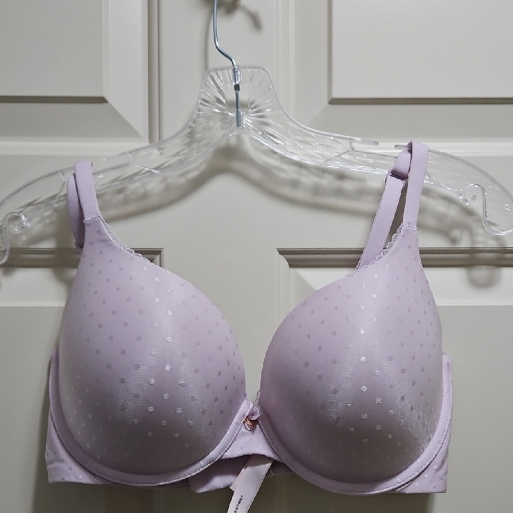 Victoria's Secret Body by Victoria Perfect Shape Delicate Violet Polka Dot Bra